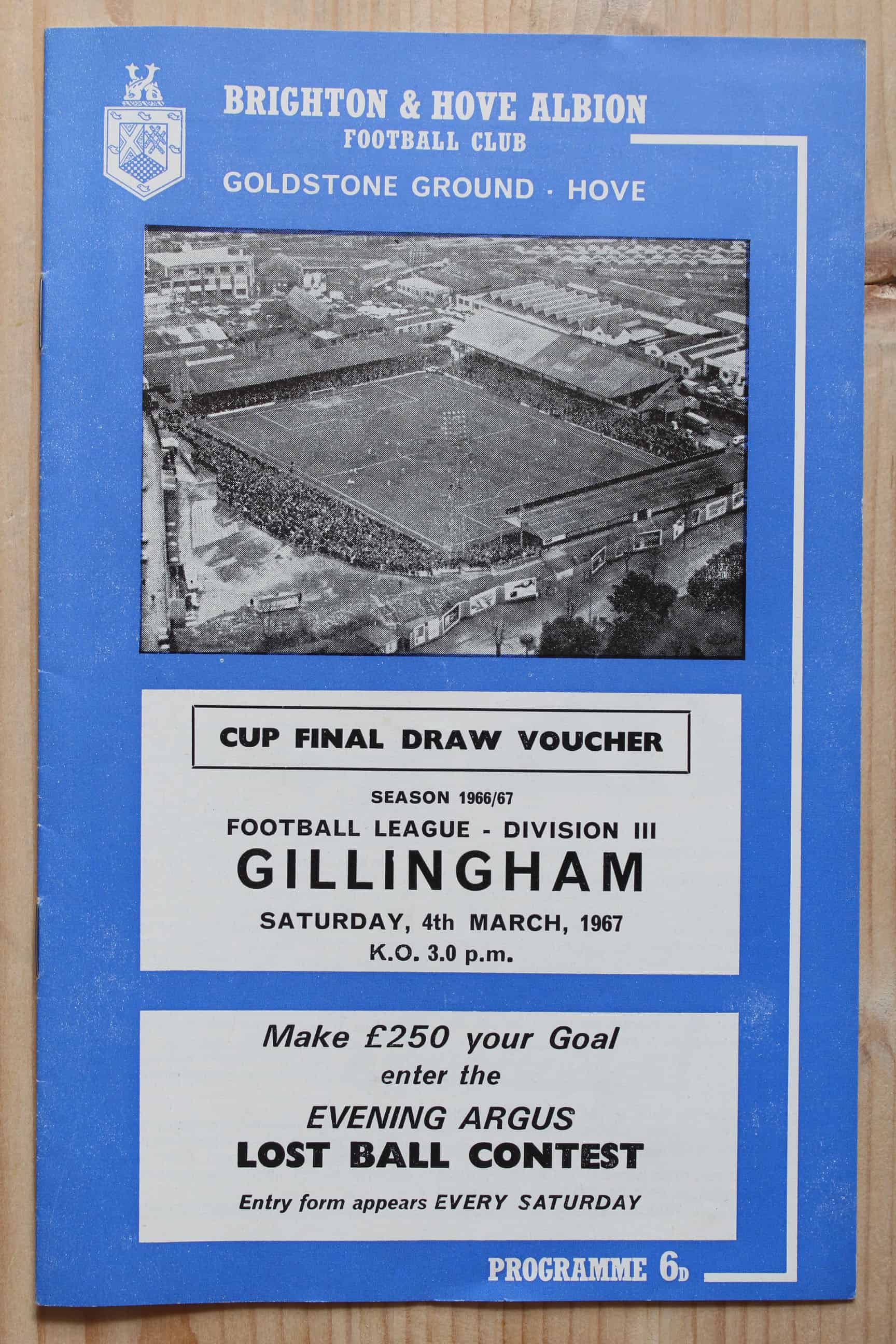 Brighton & Hove Albion FC v Gillingham FC